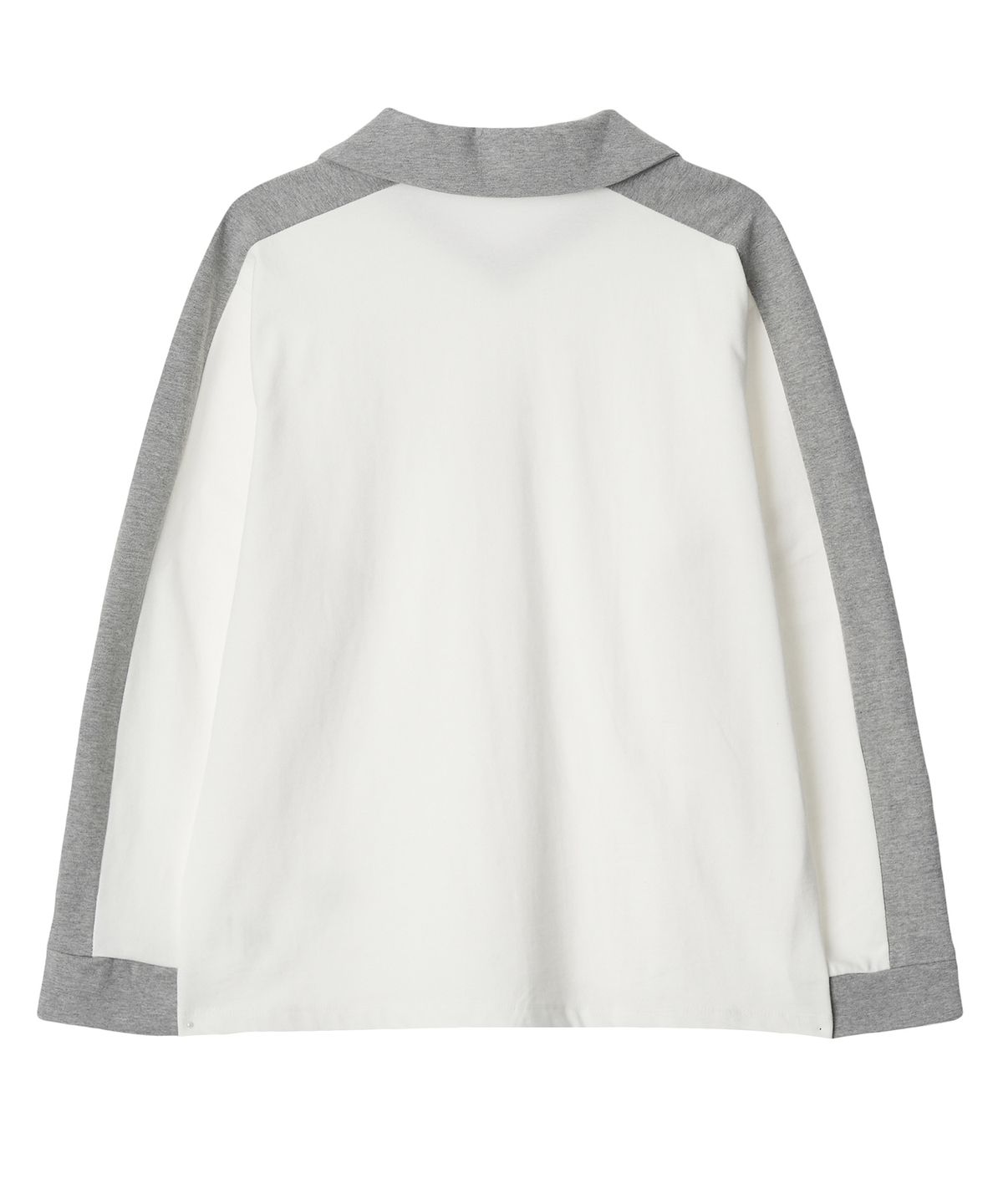 뉴루키(NEW LOOKY) Color block collar t-shirt _Ivory