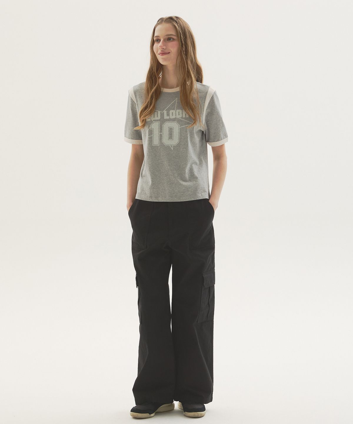 뉴루키(NEW LOOKY) Vintage cotton cargo pants_Black