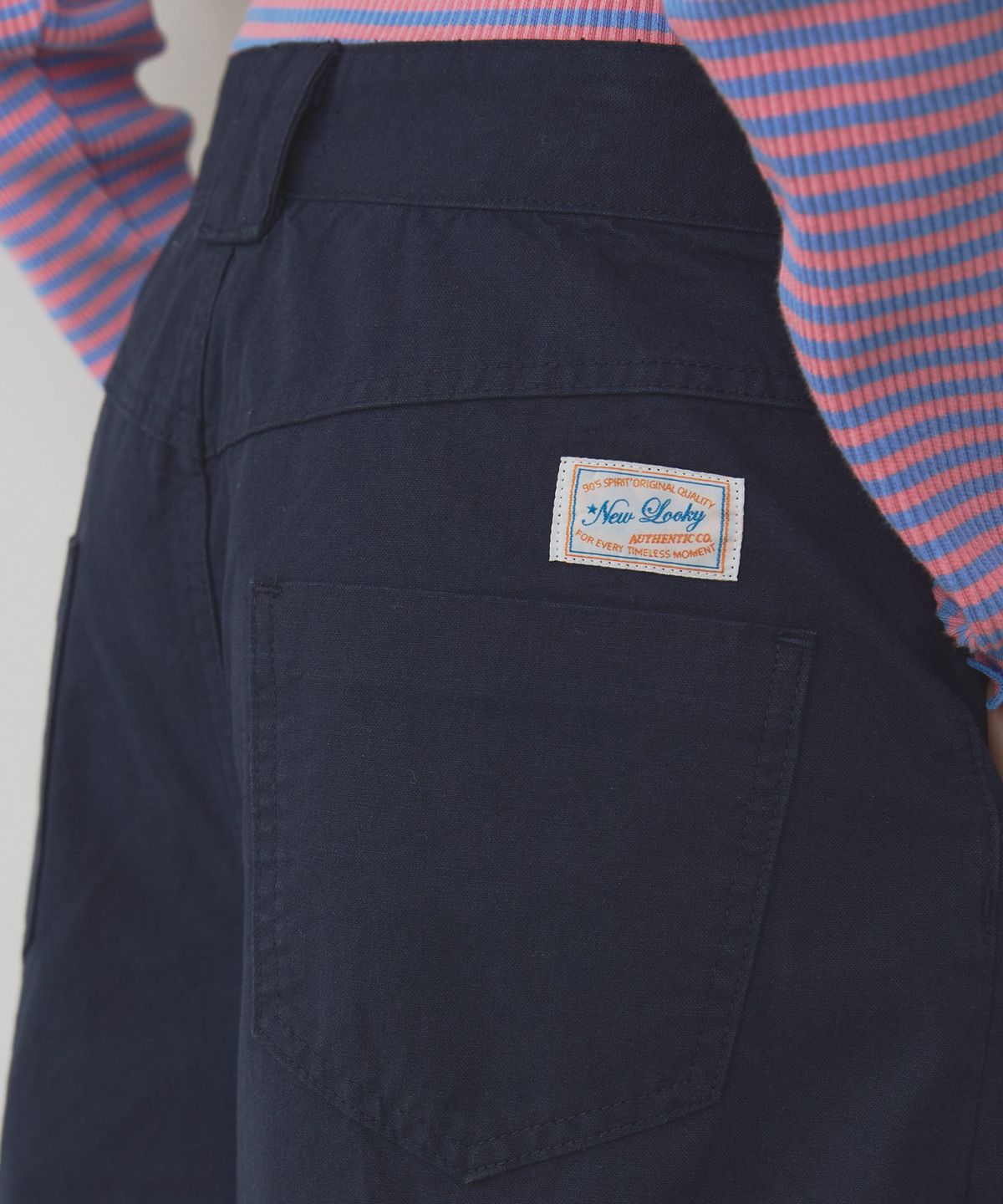 뉴루키(NEW LOOKY) Vintage cotton cargo shorts_Navy