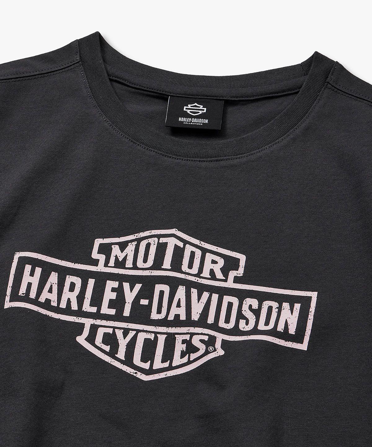 할리데이비슨 컬렉션스®(HARLEY-DAVIDSON COLLECTIONS®) [여성] 바앤실드 티셔츠 다크그레이_HH26111050