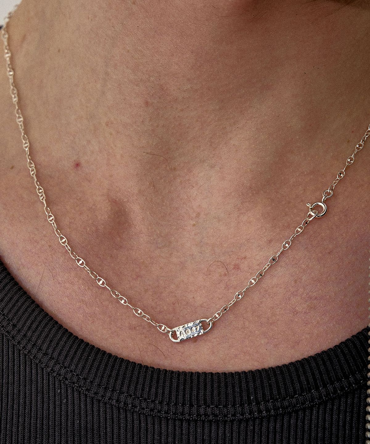 에이지47(AG47) M.C-N-03  Oval Link Style Necklace