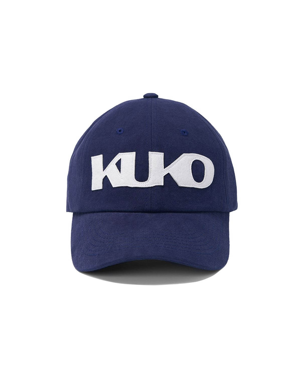 쿠코(KUKO) 쿠코 심볼 6패널 볼 캡_네이비