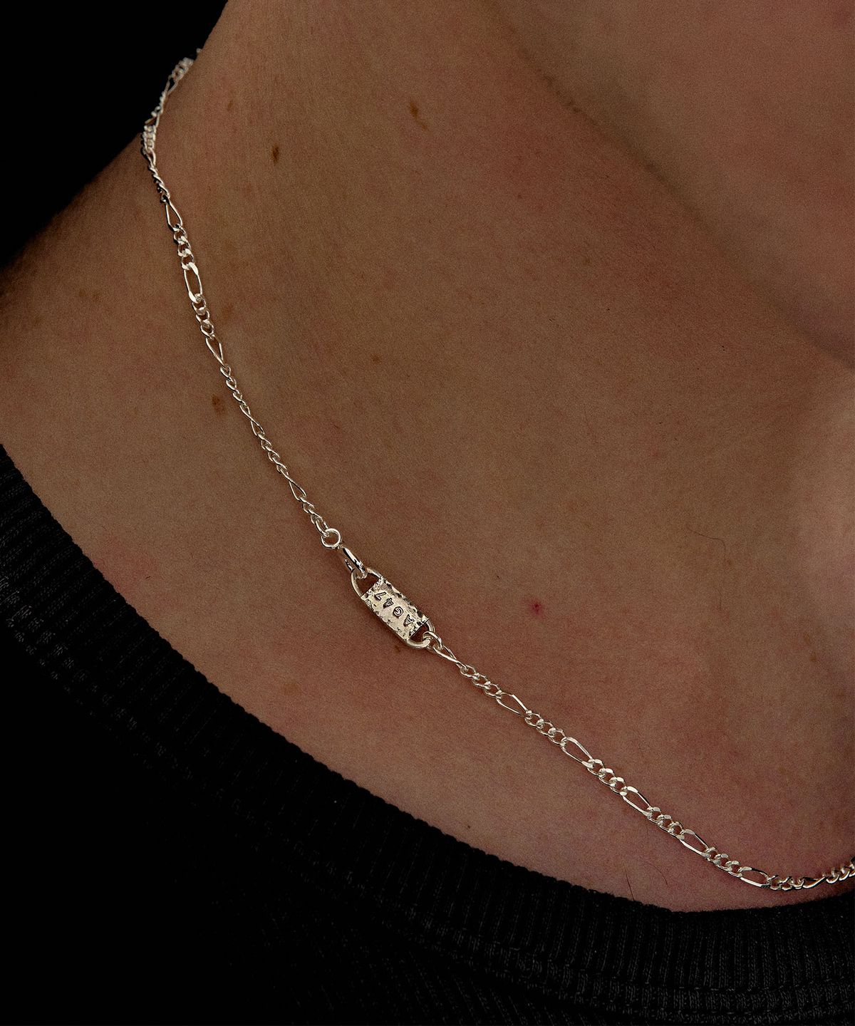 에이지47(AG47) M.C-N-04  Figaro Chain Point Necklace