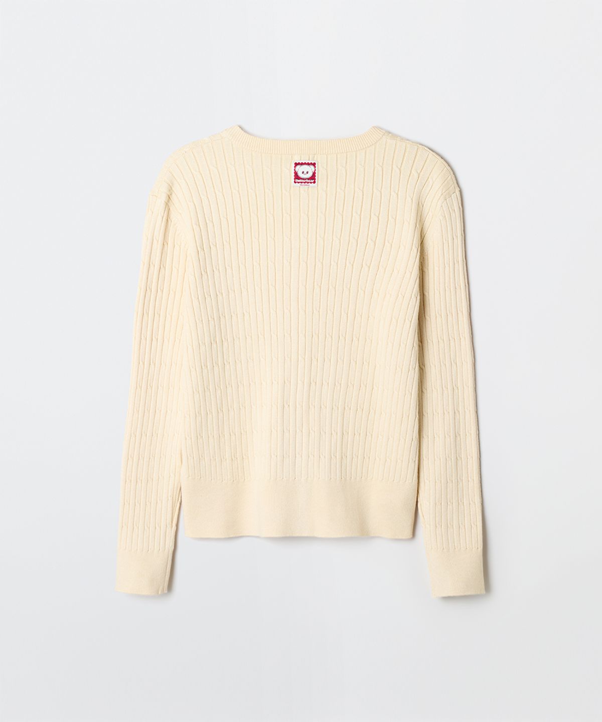 스파오(SPAO) [버터베어] 케이블 라운드넥 카디건(CREAM)_SPCKG23U02