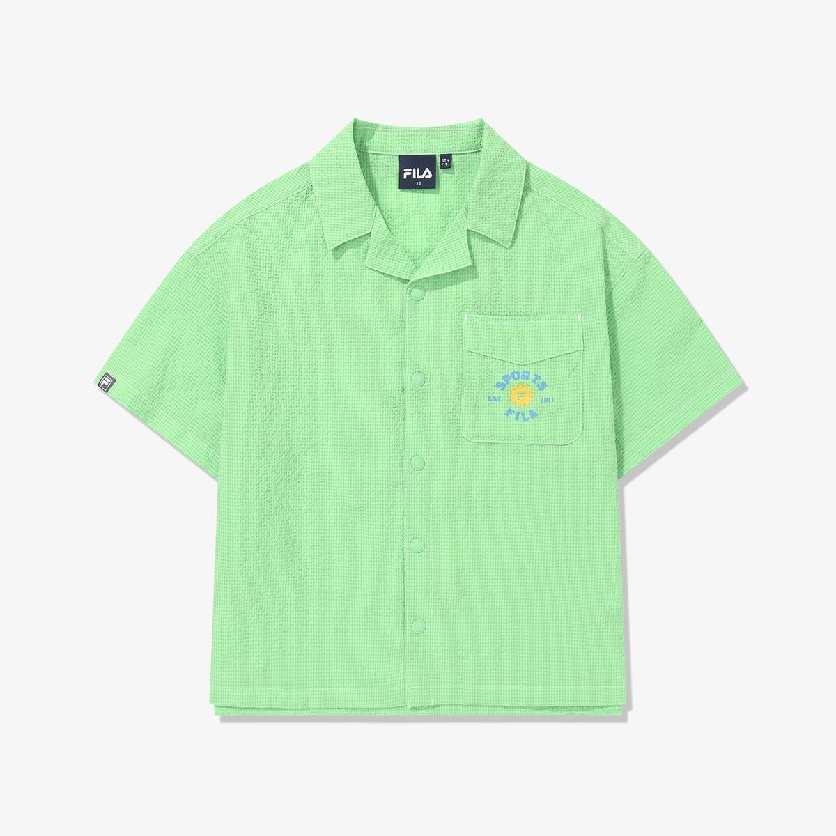 휠라 키즈(FILA KIDS) NATURE 시어서커 셔켓