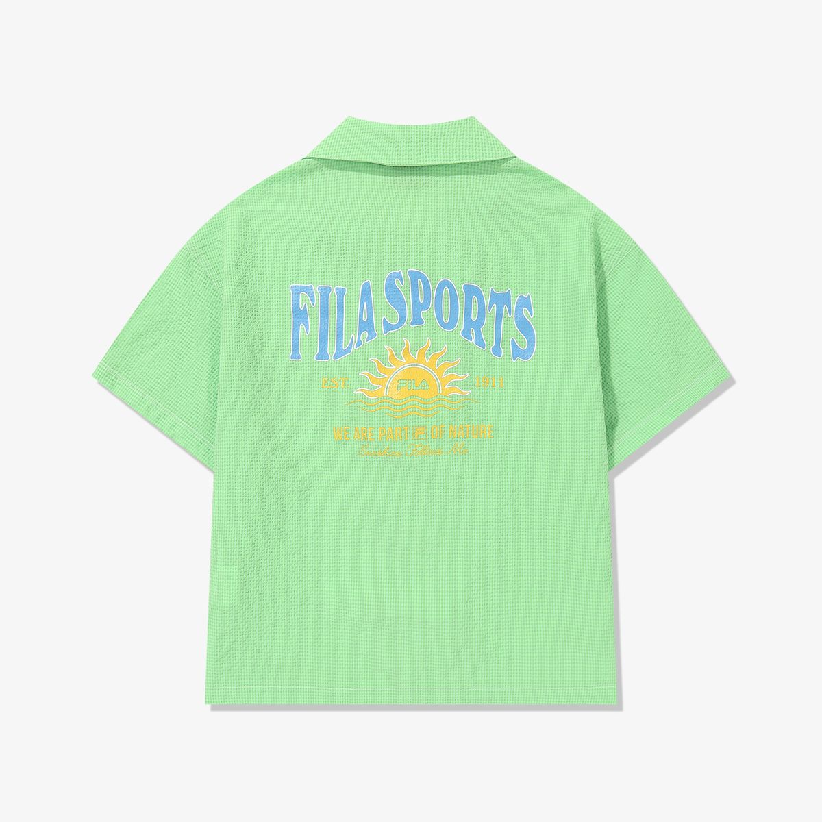 휠라 키즈(FILA KIDS) NATURE 시어서커 셔켓