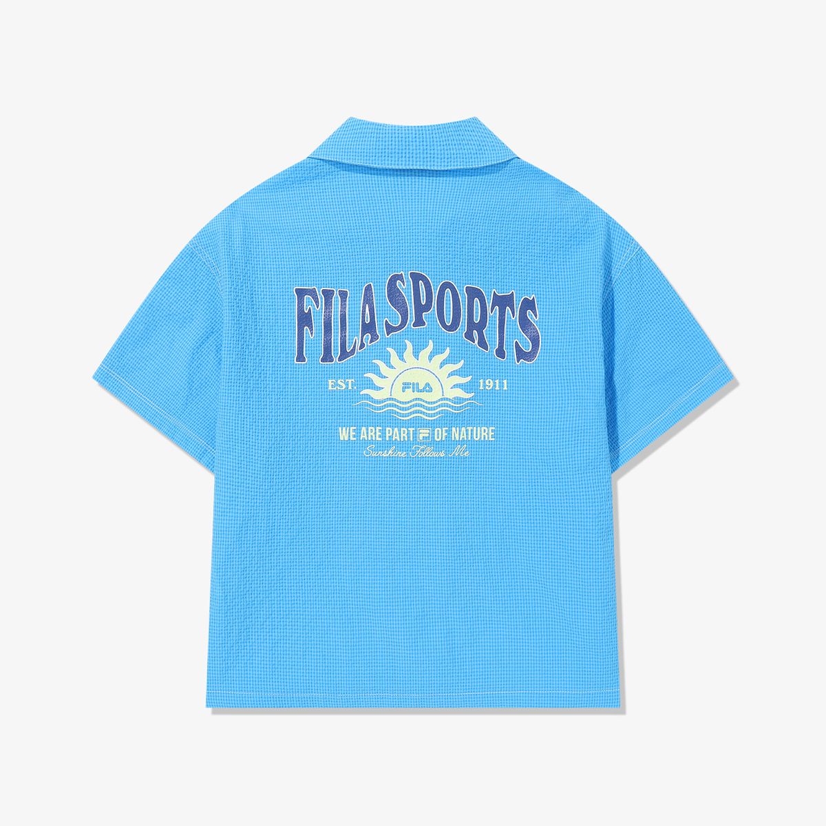 휠라 키즈(FILA KIDS) NATURE 시어서커 셔켓