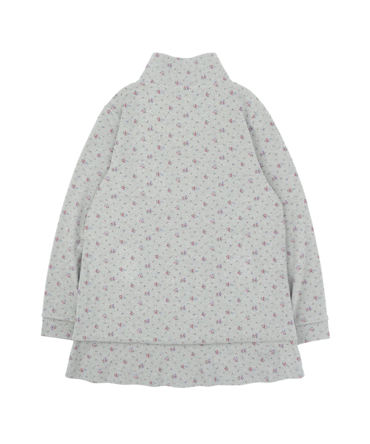 써넥트(SUNNECT) Floral Jersey Coat - Heather Grey