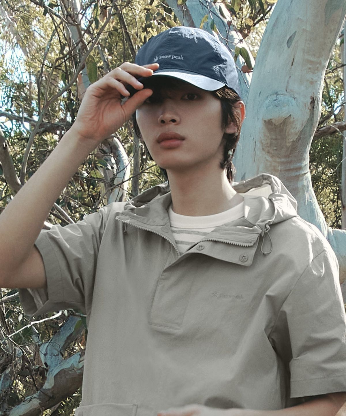 스노우피크 어패럴(SNOWPEAK APPAREL) 에코 타슬란 볼캡 (S26ZUFBC70) Vintage Blue