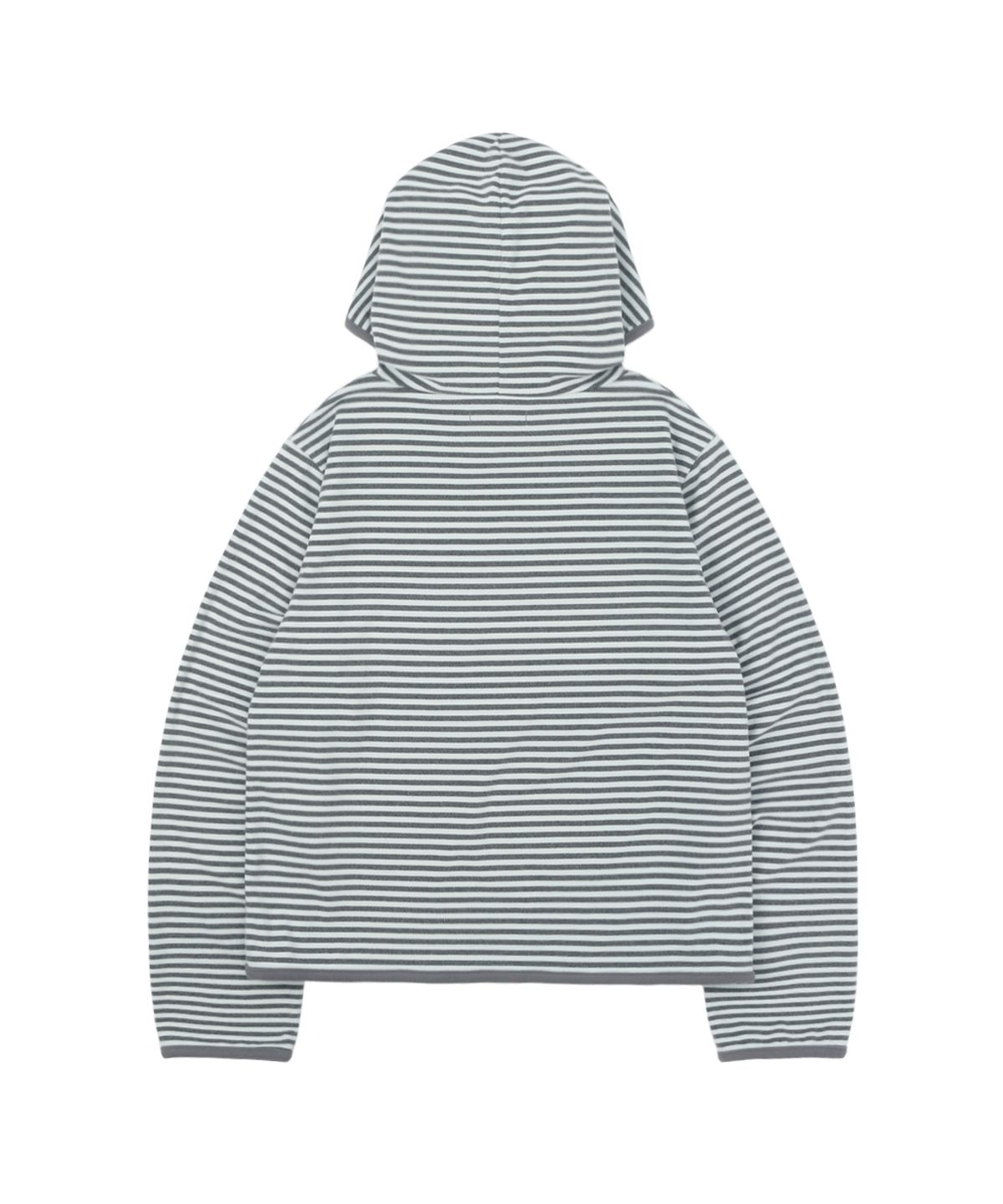 써넥트(SUNNECT) Stripe Taped Hoodie - Grey