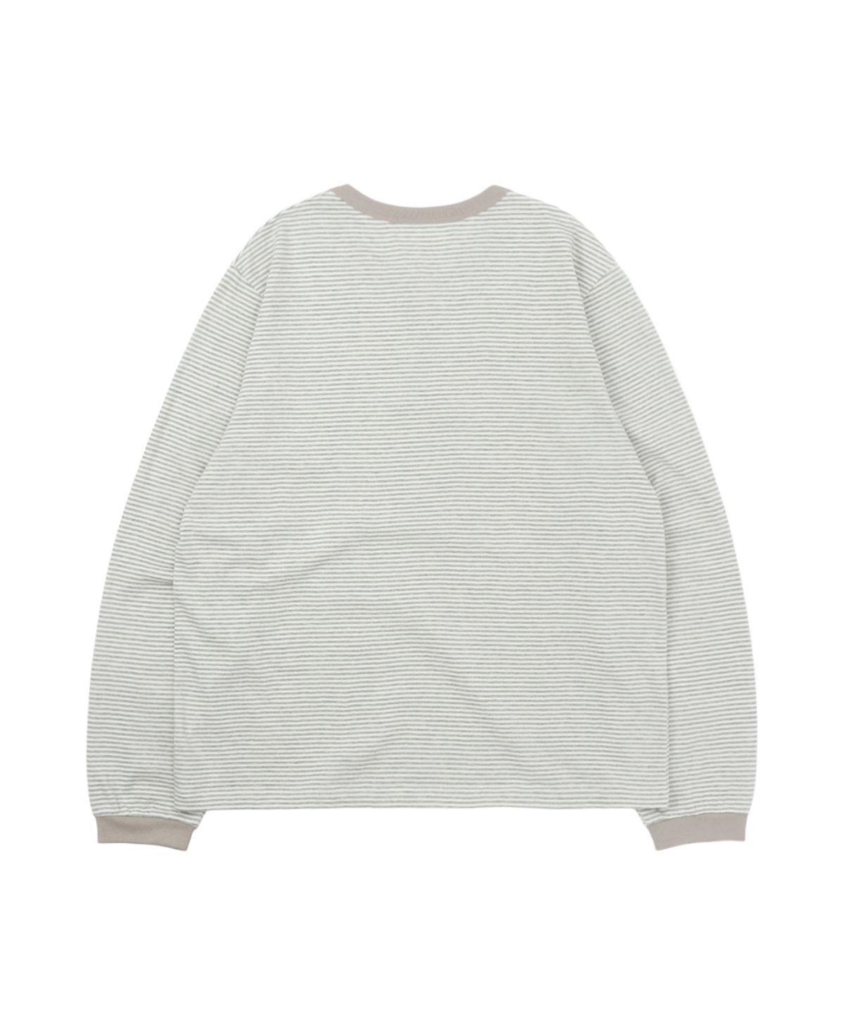 써넥트(SUNNECT) ST Henley Neck LS Tee - Oatmeal