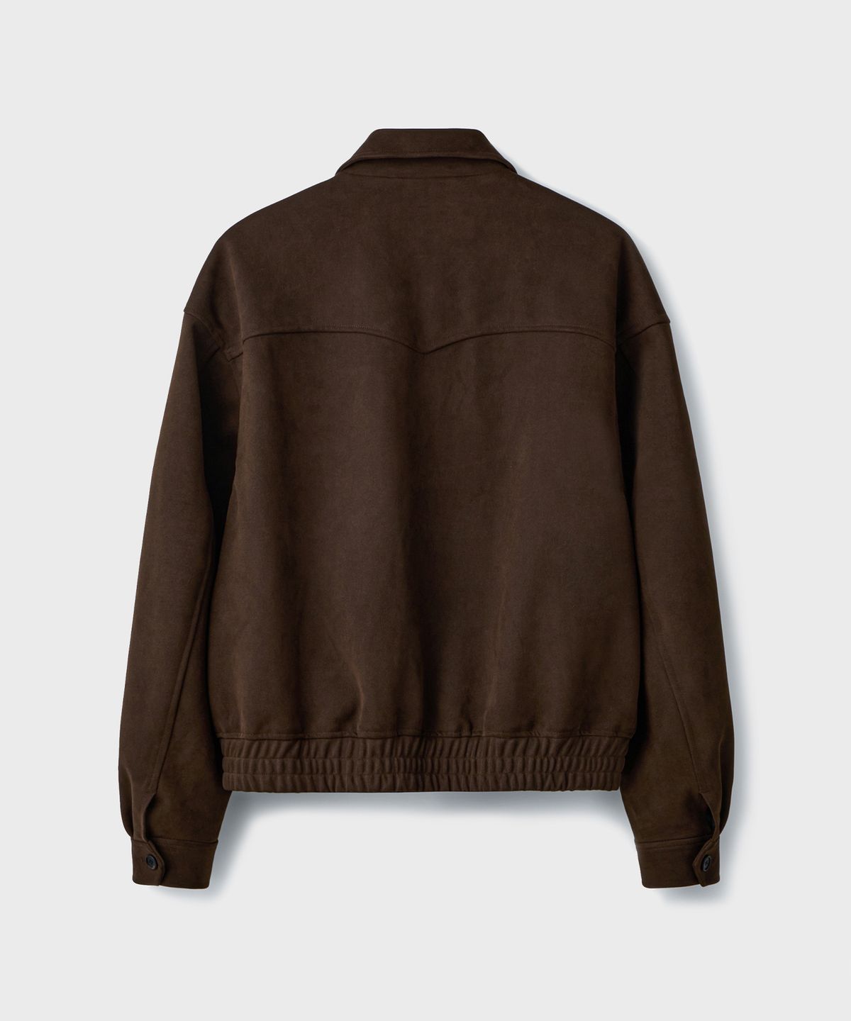 브랜디드(BRANDED) FAKE SUEDE BLOUSON JACKET [BROWN]