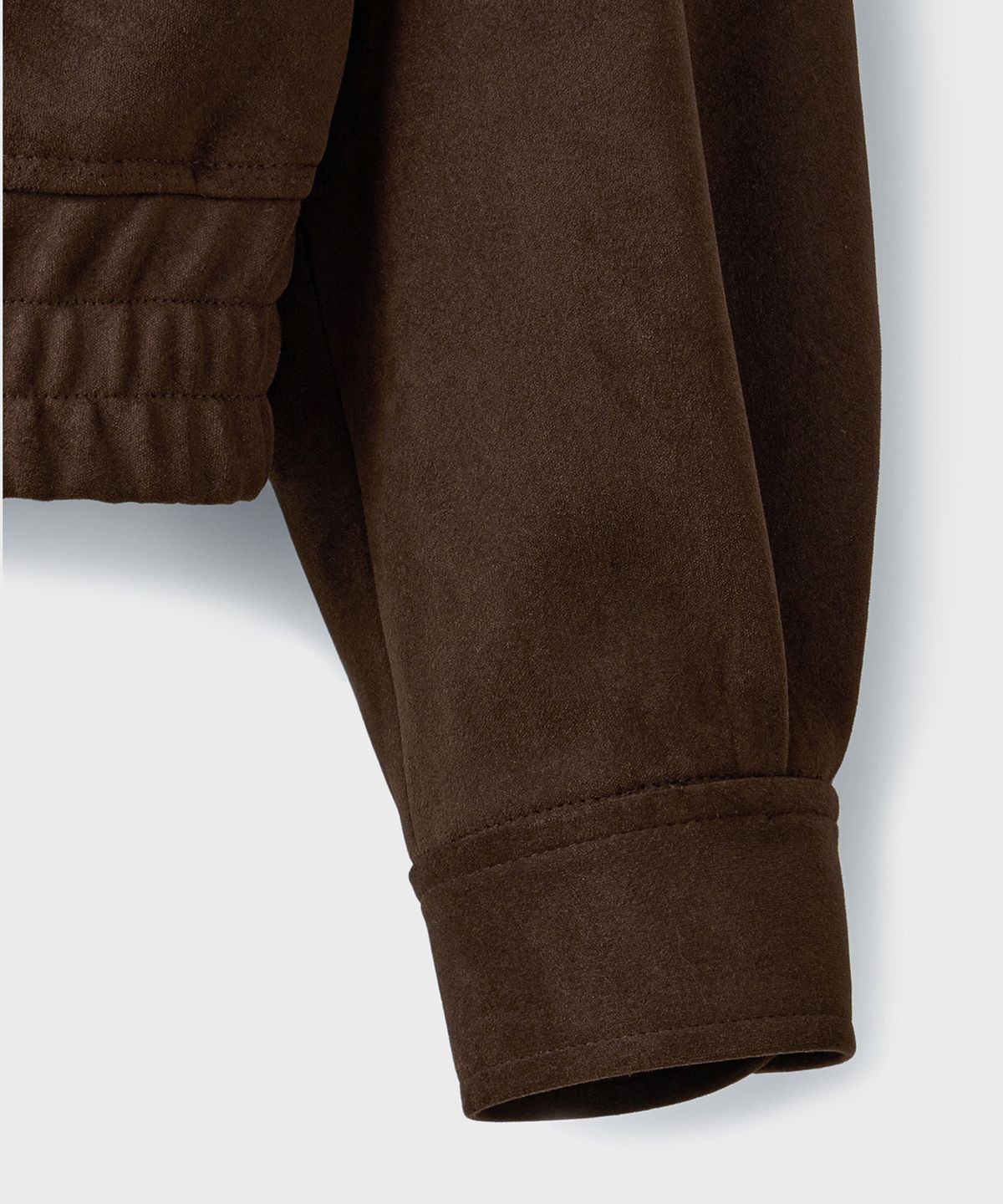 브랜디드(BRANDED) FAKE SUEDE BLOUSON JACKET [BROWN]