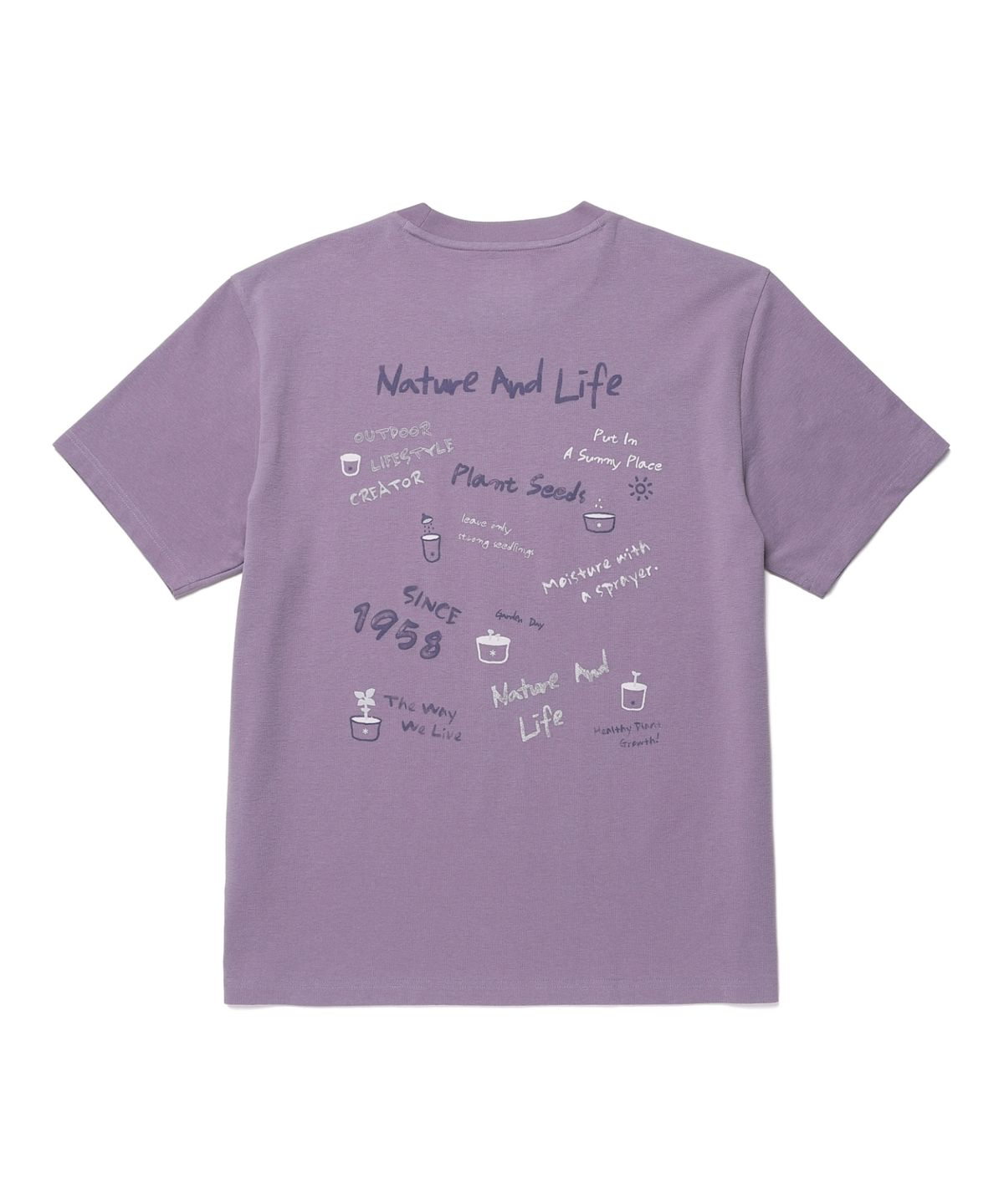 스노우피크 어패럴(SNOWPEAK APPAREL) 소로나 크레용 반팔 티셔츠 (S26MUFTS08) Purple