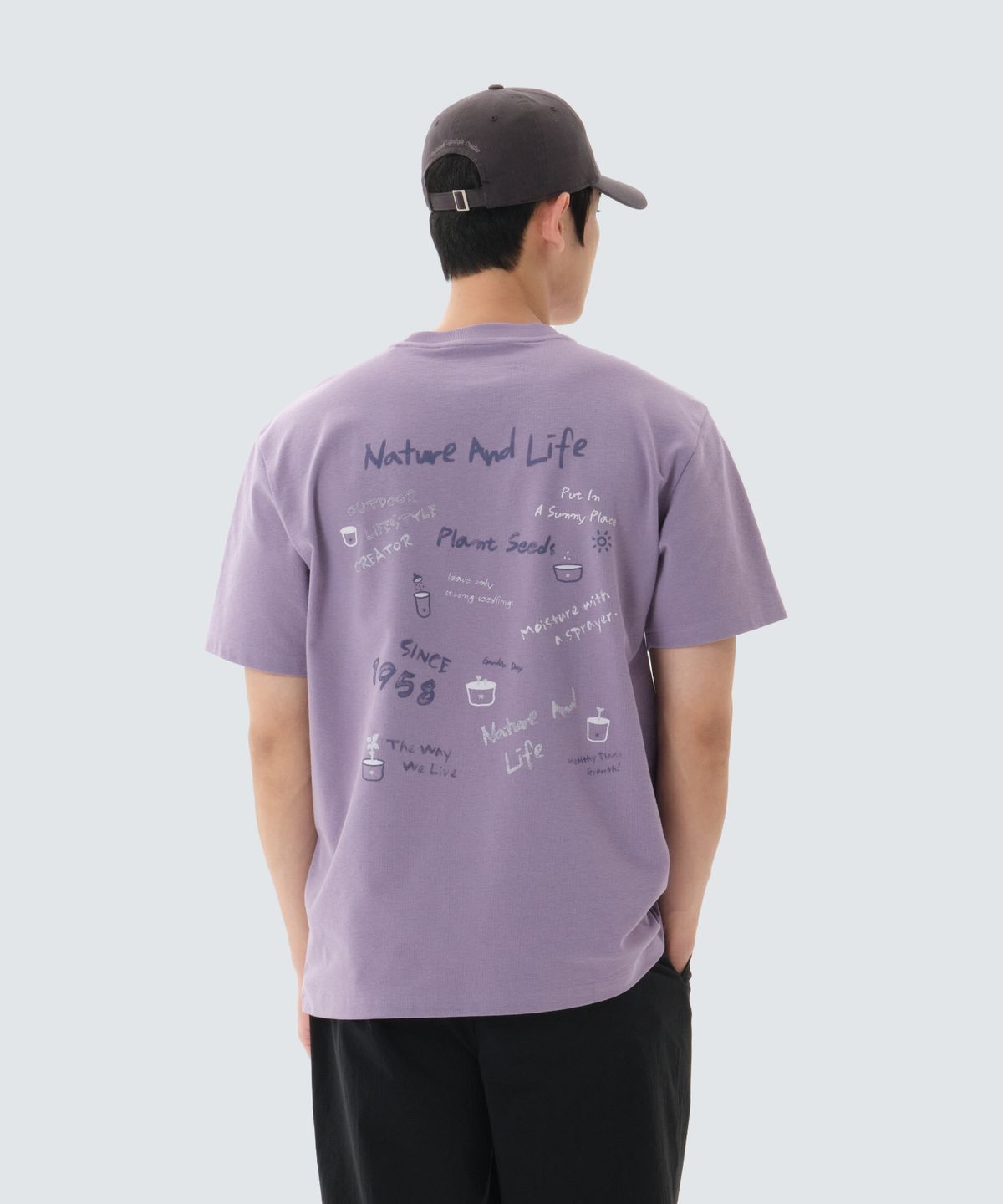 스노우피크 어패럴(SNOWPEAK APPAREL) 소로나 크레용 반팔 티셔츠 (S26MUFTS08) Purple