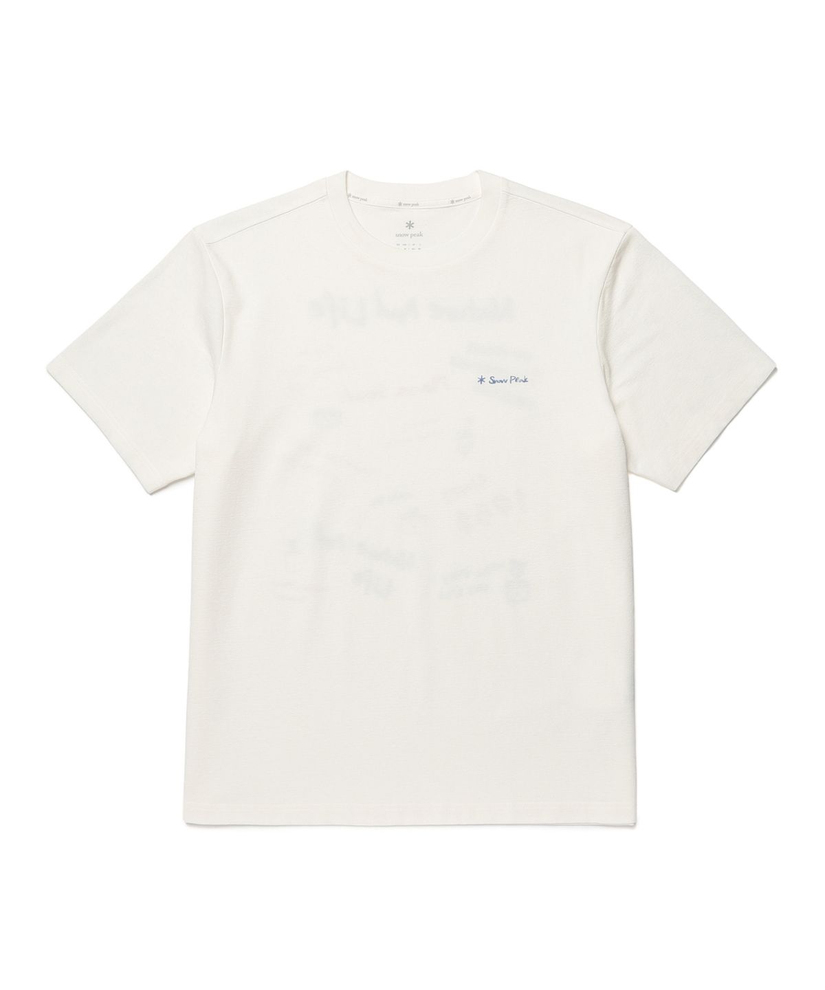 스노우피크 어패럴(SNOWPEAK APPAREL) 소로나 크레용 반팔 티셔츠 (S26MUFTS08) Off White