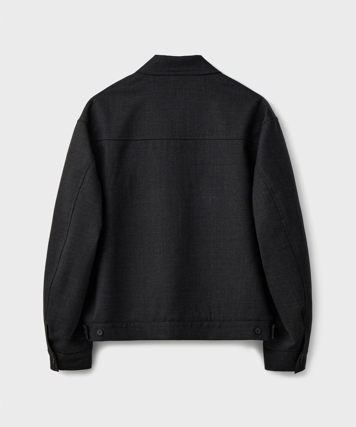 브랜디드(BRANDED) MINIMAL CROP BLOUSON JACKET [GRAY]