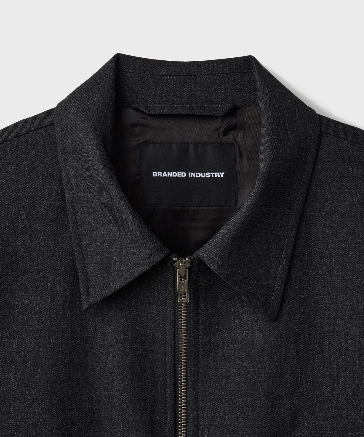 브랜디드(BRANDED) MINIMAL CROP BLOUSON JACKET [GRAY]