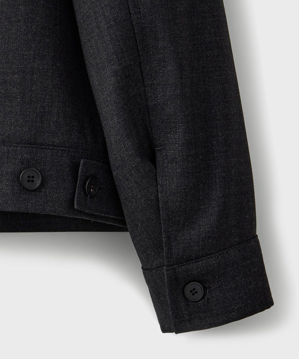 브랜디드(BRANDED) MINIMAL CROP BLOUSON JACKET [GRAY]