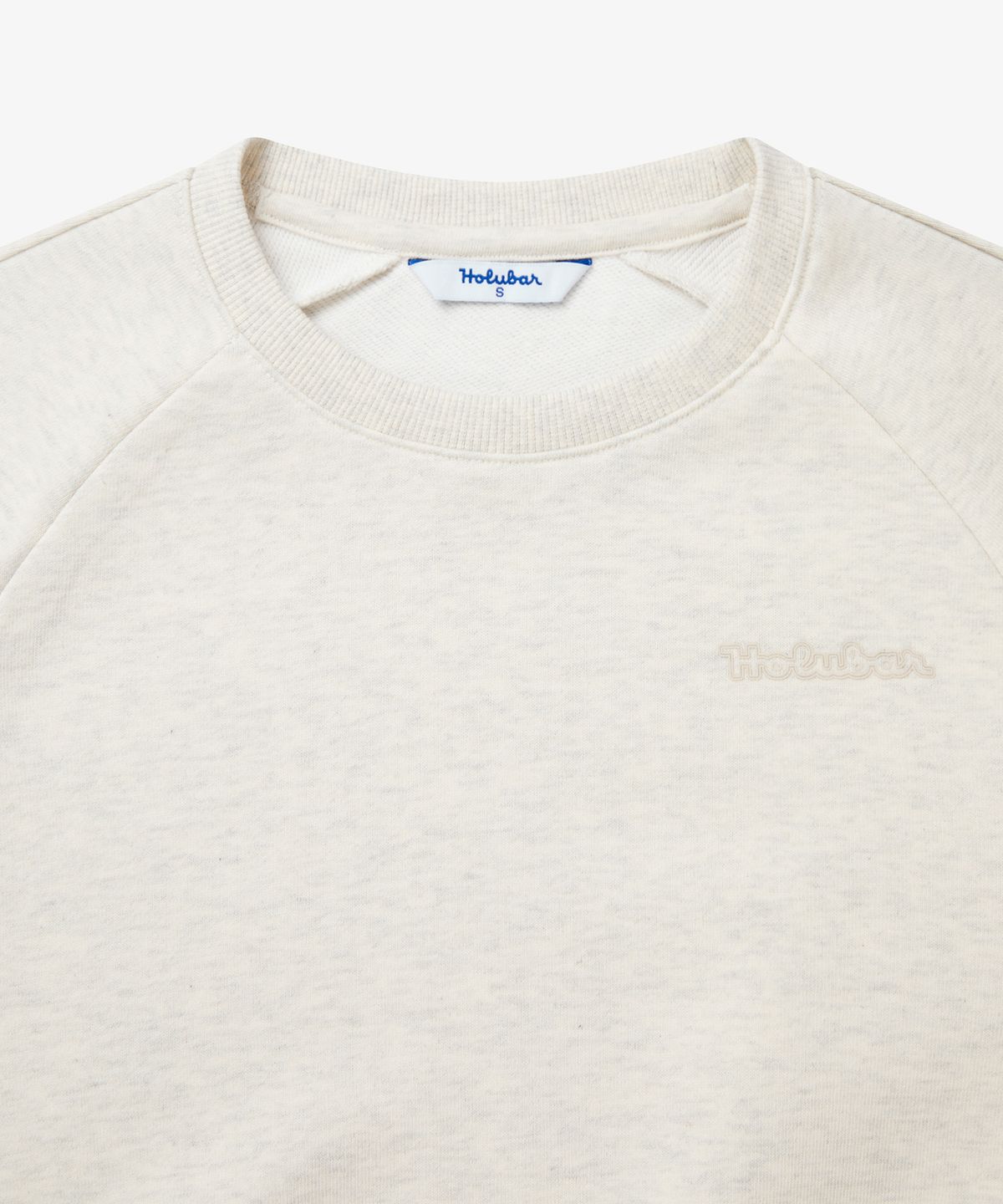 홀루바(HOLUBAR) Basic Logo Sweatshirt W Oatmeal
