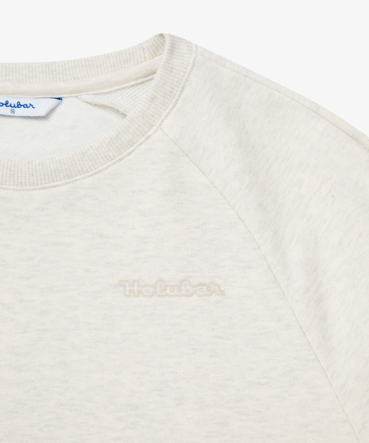 홀루바(HOLUBAR) Basic Logo Sweatshirt W Oatmeal