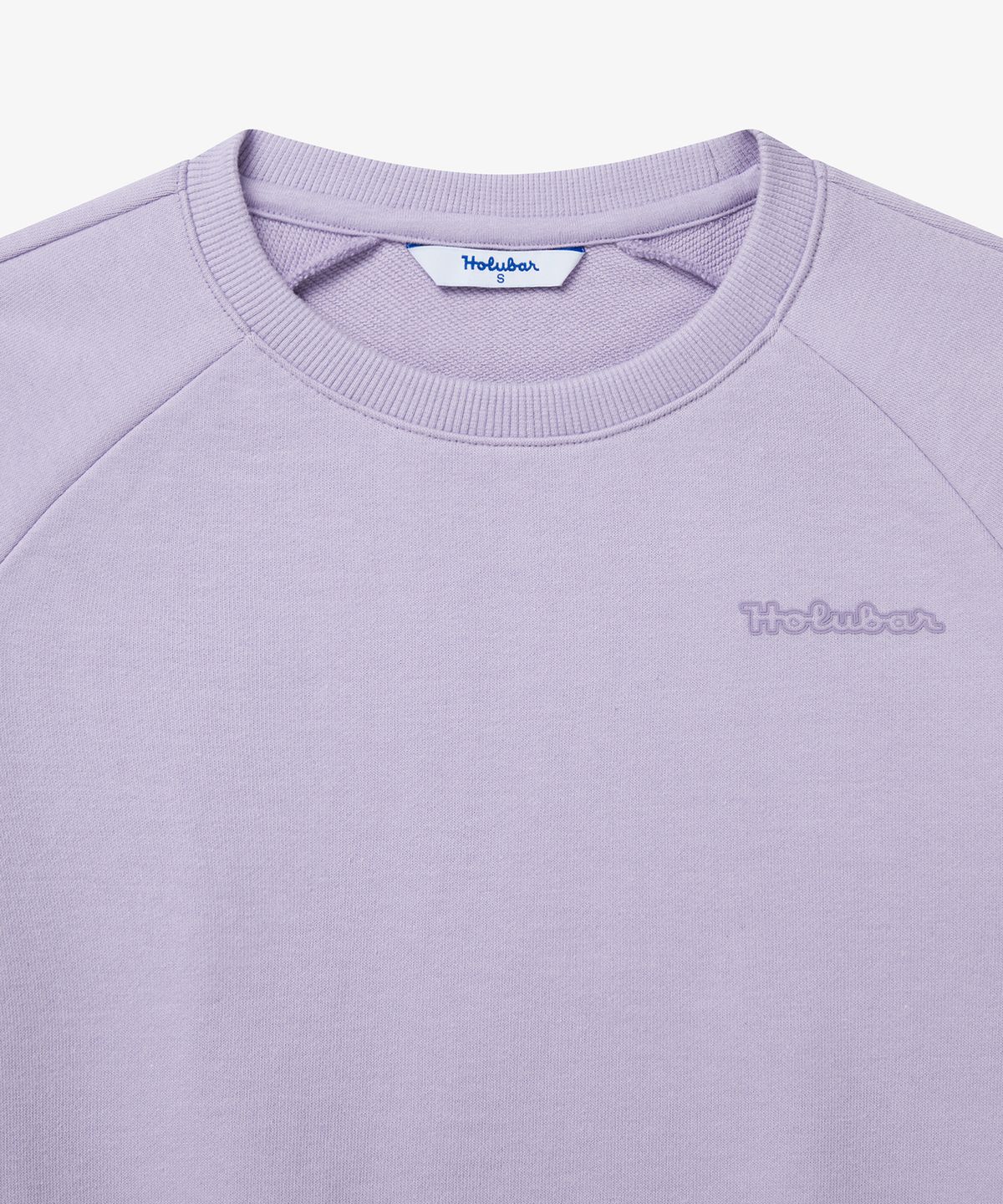 홀루바(HOLUBAR) Basic Logo Sweatshirt W Lilac