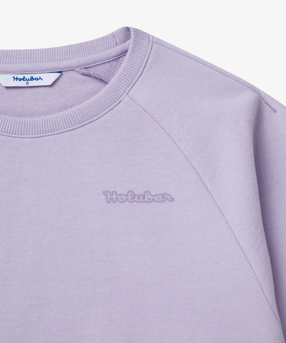 홀루바(HOLUBAR) Basic Logo Sweatshirt W Lilac