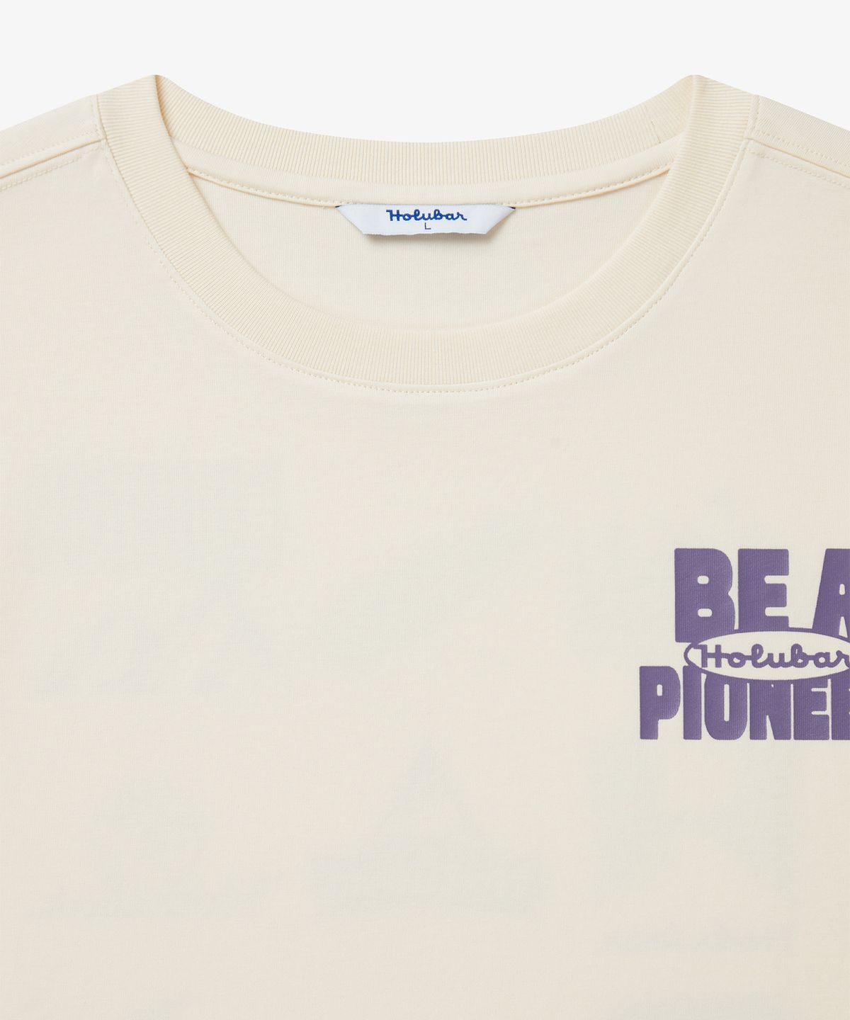 홀루바(HOLUBAR) Backpacking Graphic T Shirt Off White