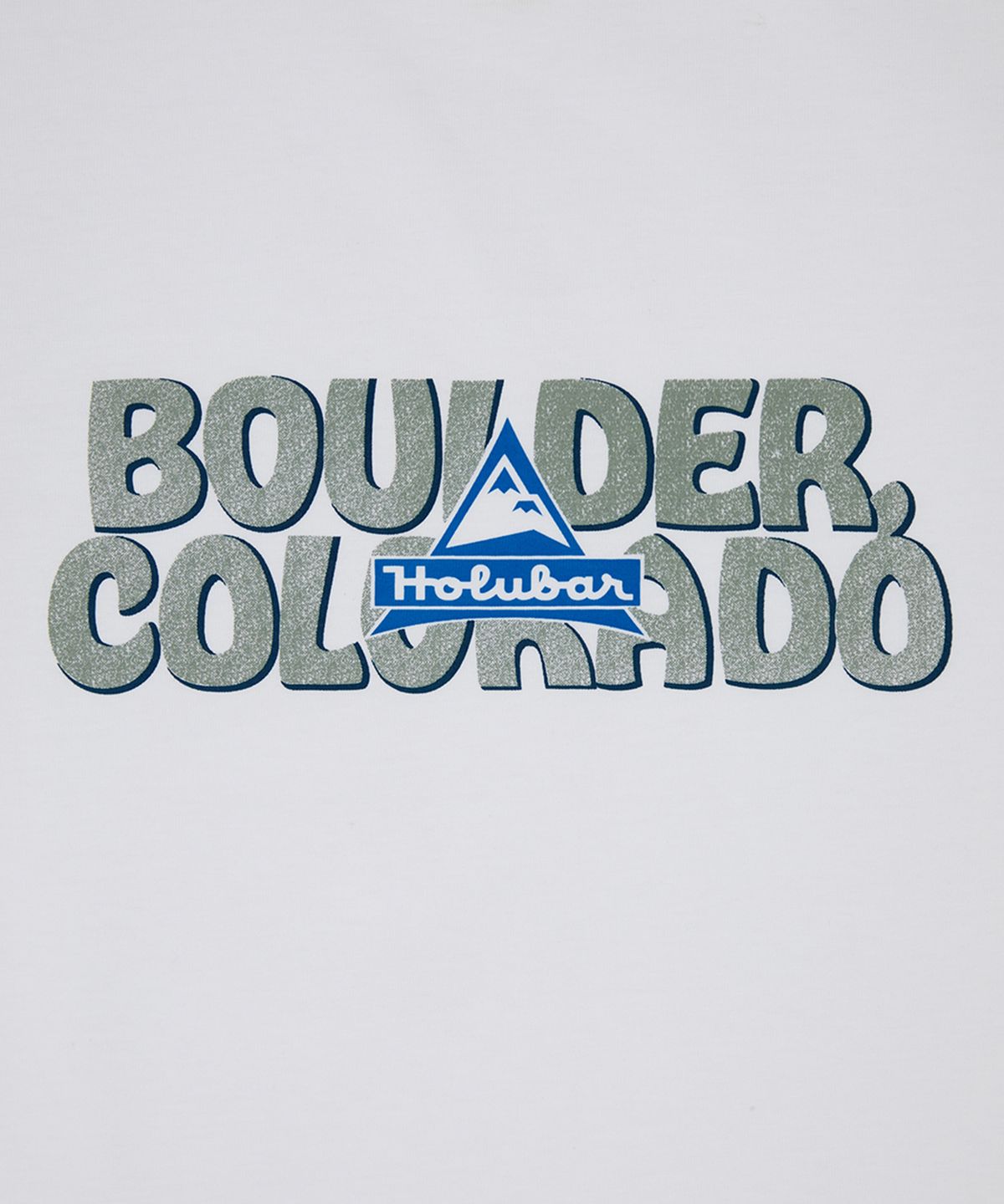 홀루바(HOLUBAR) Boulder Logo T Shirt W White