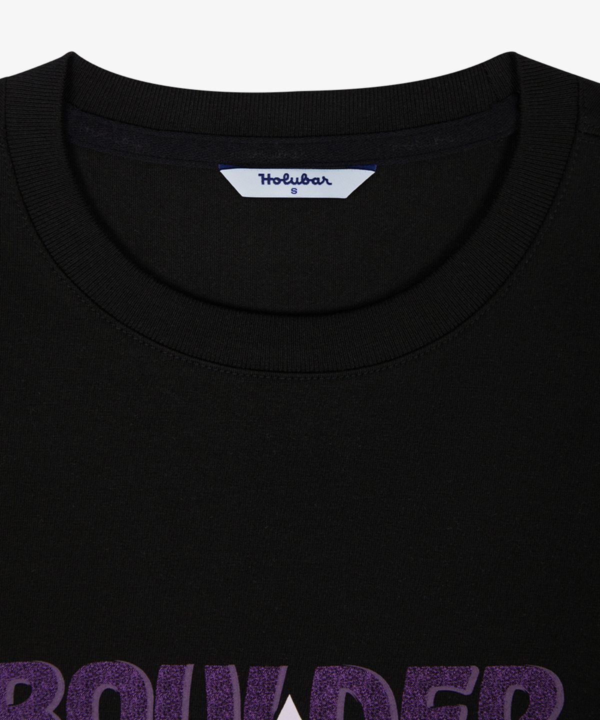 홀루바(HOLUBAR) Boulder Logo T Shirt W Black