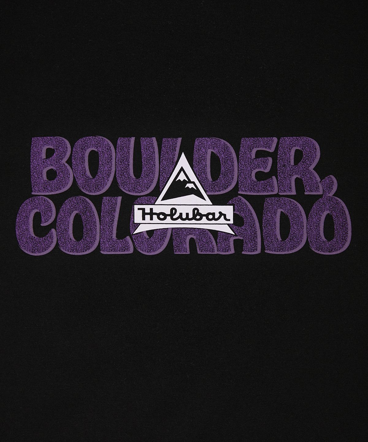 홀루바(HOLUBAR) Boulder Logo T Shirt W Black