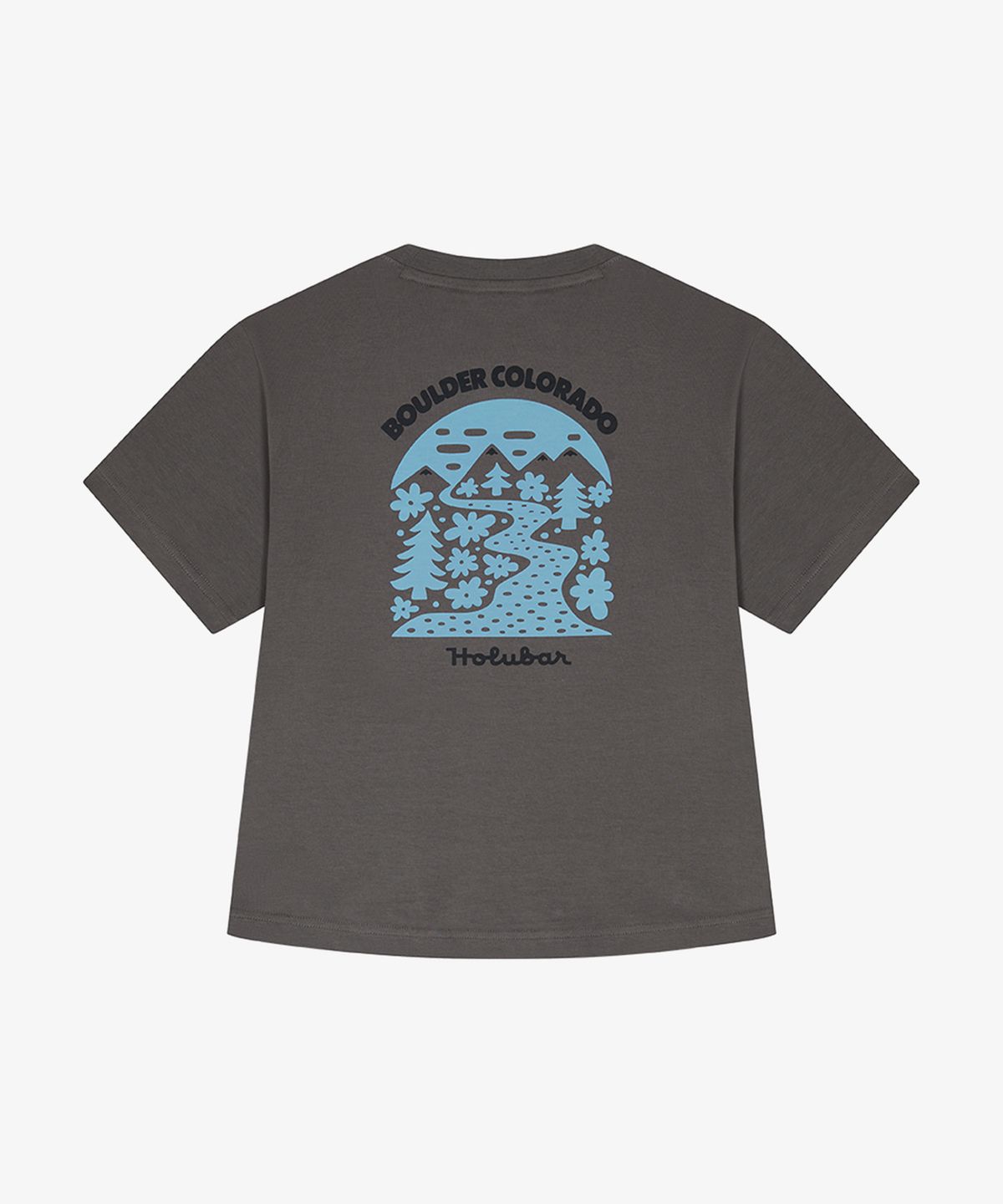 홀루바(HOLUBAR) Colorado Graphic T Shirt Gray