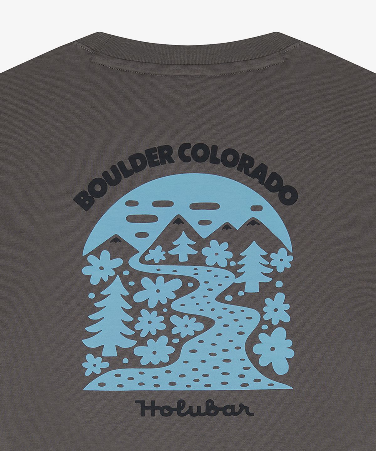 홀루바(HOLUBAR) Colorado Graphic T Shirt Gray