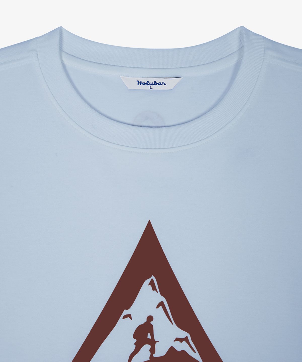홀루바(HOLUBAR) Archive Logo T Shirt Sky Blue