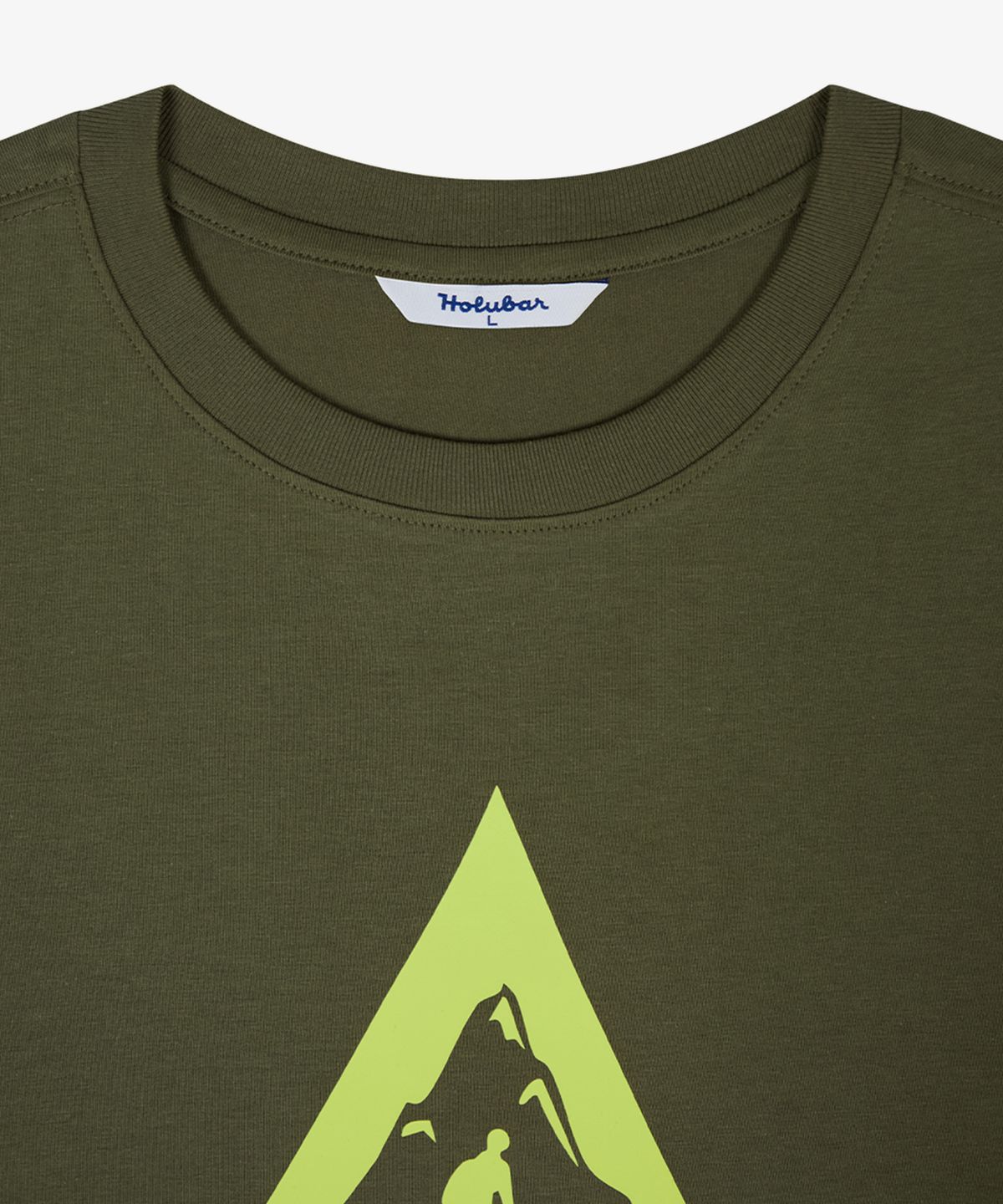 홀루바(HOLUBAR) Archive Logo T Shirt Khaki