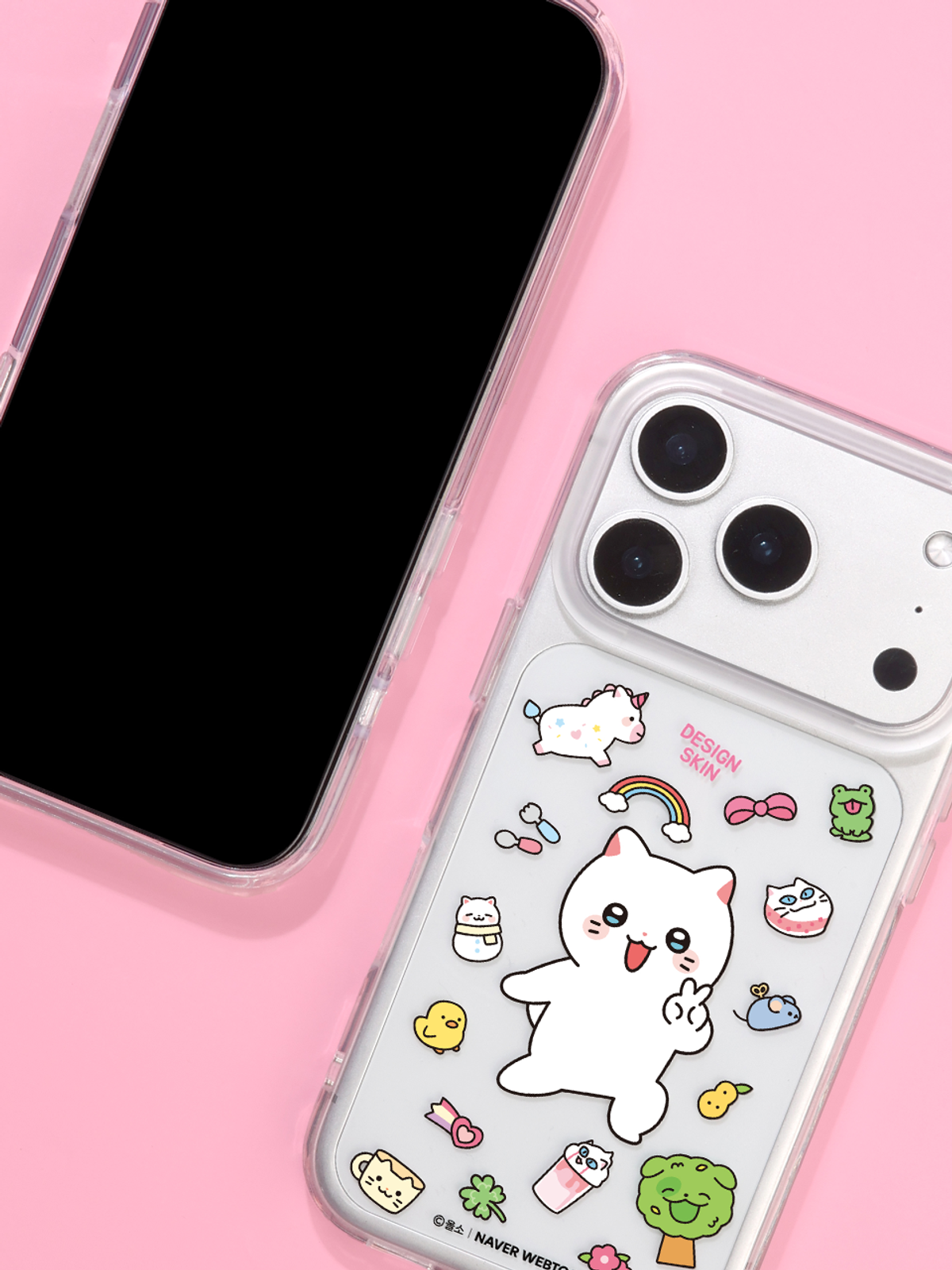 디자인스킨(DESIGNSKIN) [그래픽마켓] 클리어 그래픽 케이스 케이스-춘배와 친구들