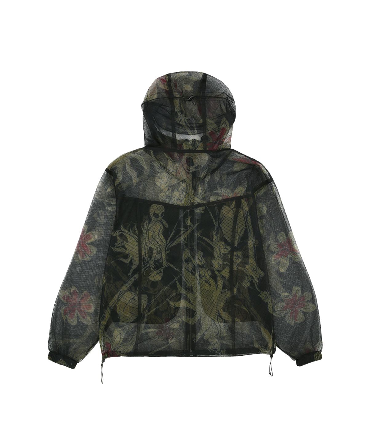 앤더슨벨(ADSB ANDERSSON BELL) FLOWER SHEER HOODIE JACKET awa760m(BLACK)