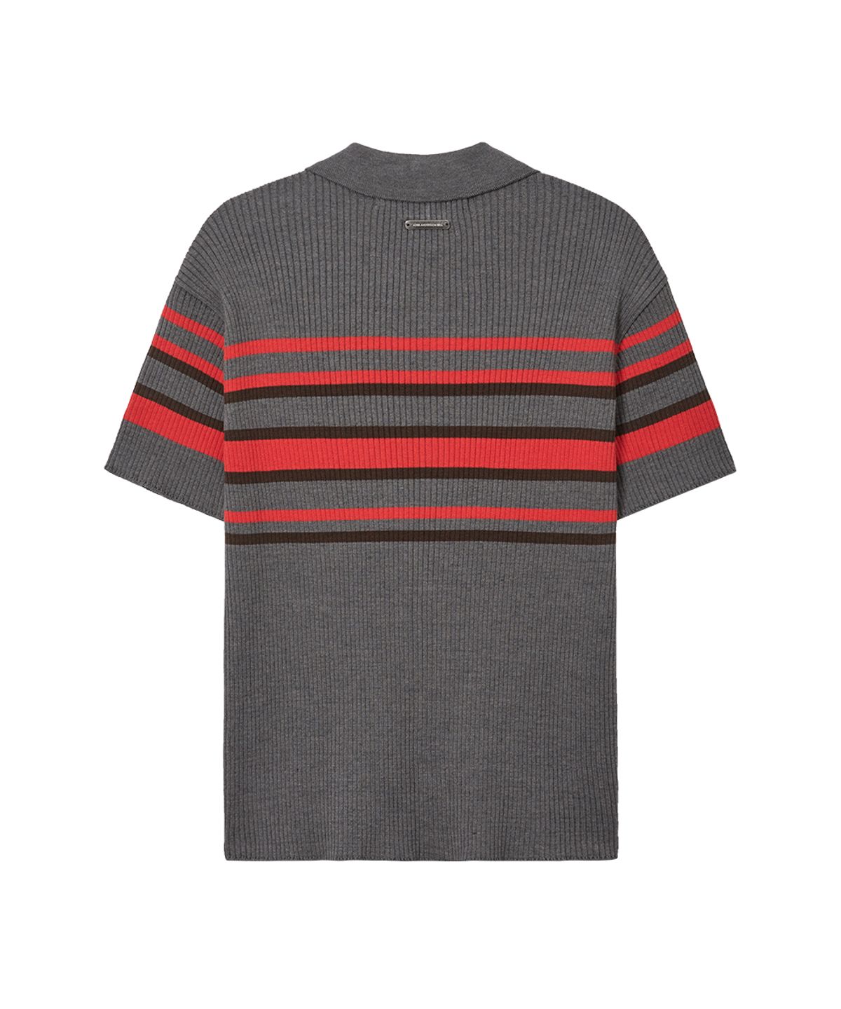 앤더슨벨(ADSB ANDERSSON BELL) PITT STRIPE POLO SWEATER atb1532m(GREY/RED)