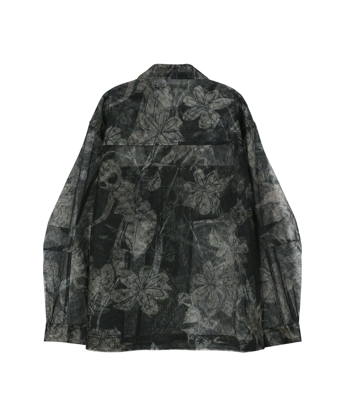 앤더슨벨(ADSB ANDERSSON BELL) KARIM SHEER FLOWER PRINTED OVER SHIRT atb1524m(BLACK/BEIGE)