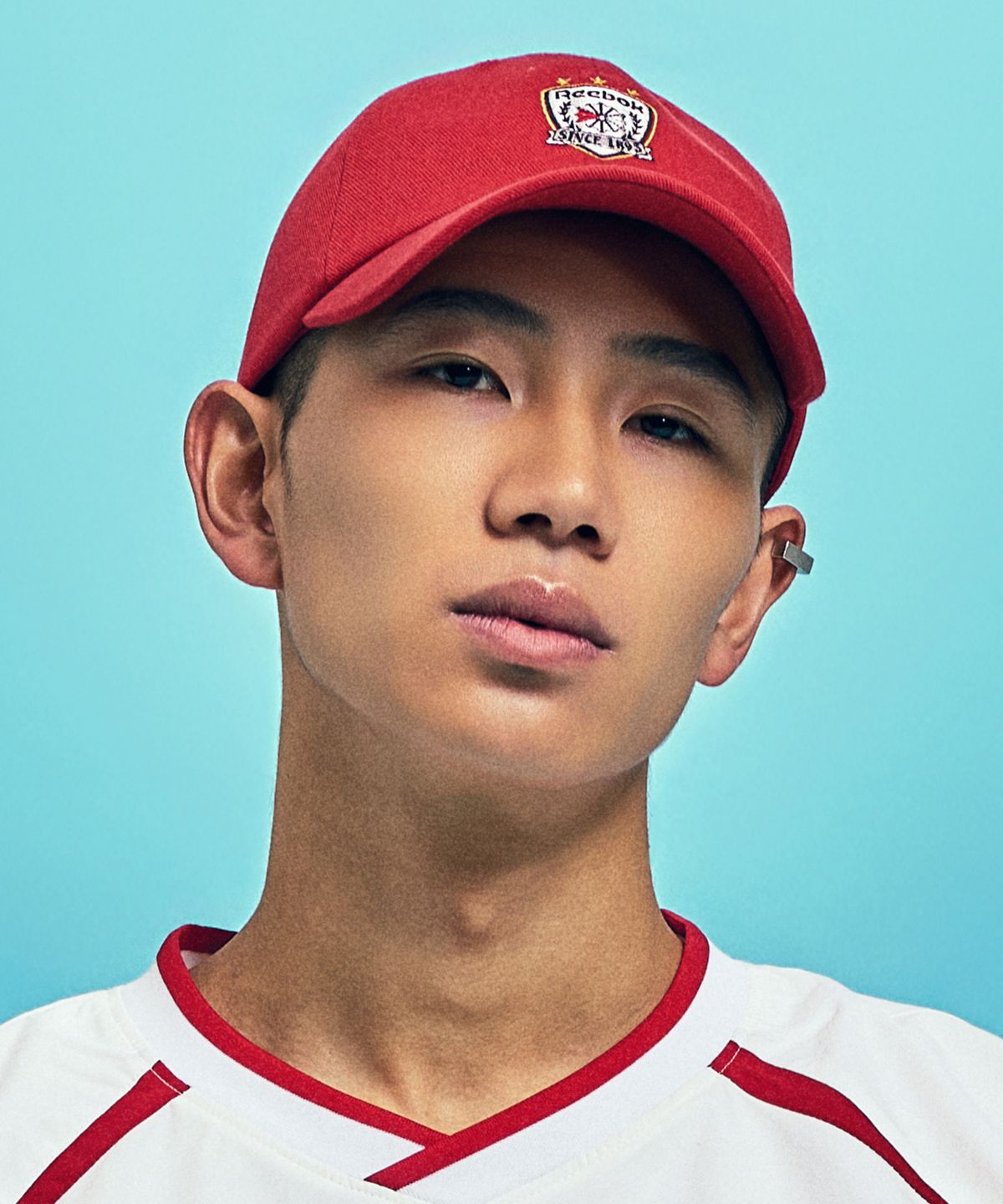 리복(REEBOK) 벡터 투톤 볼캡 - 화이트:레드