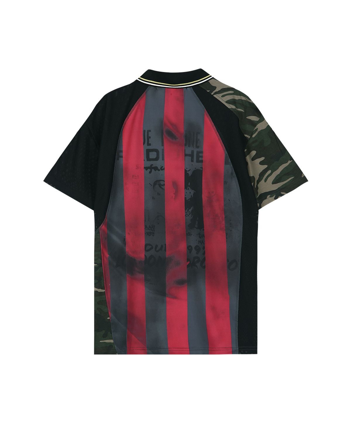 앤더슨벨(ADSB ANDERSSON BELL) REWORKED FOOTBALL T-SHIRT atb1584m(BLACK/RED)