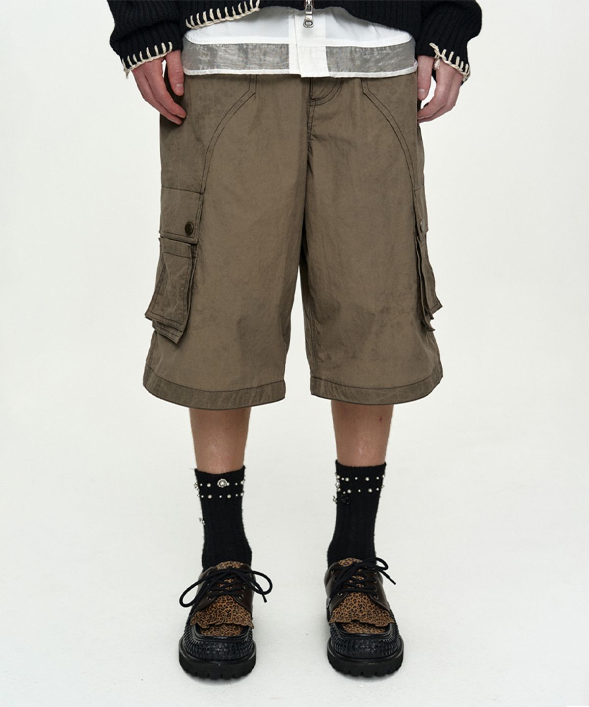 앤더슨벨(ADSB ANDERSSON BELL) CARPENTER CARGO SHORTS apa866m(KHAKI BROWN)