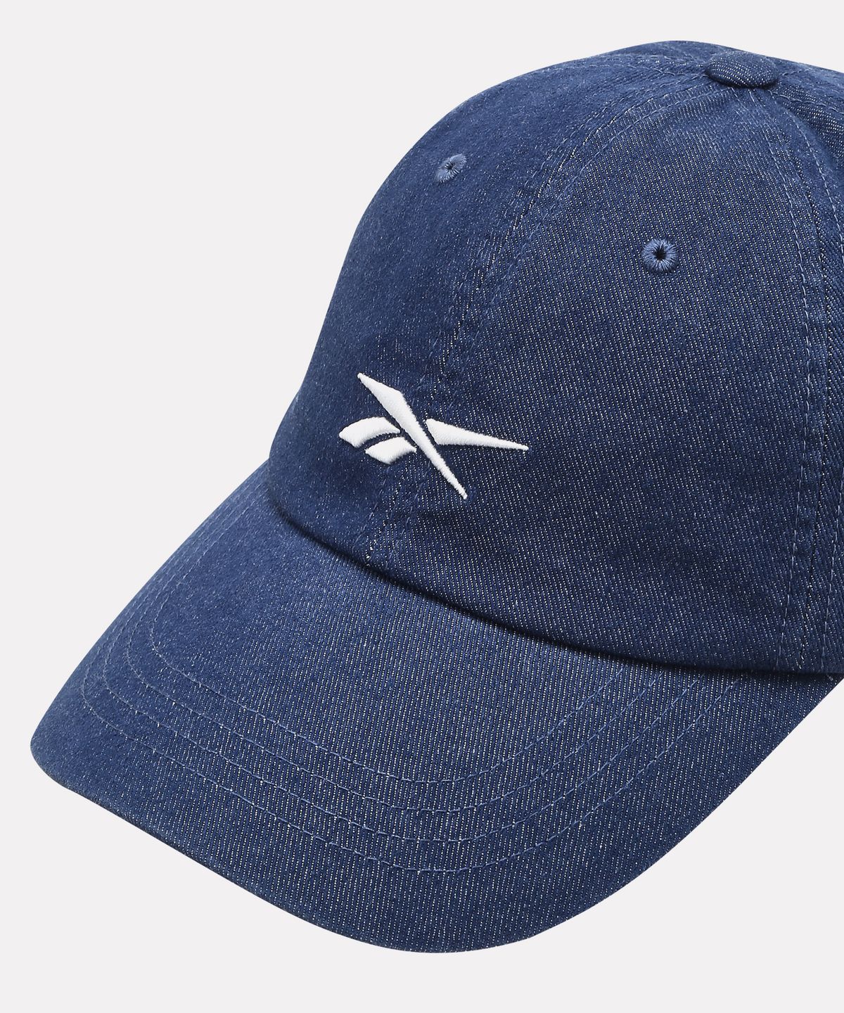 리복(REEBOK) 데님 워싱 볼캡 - 인디고