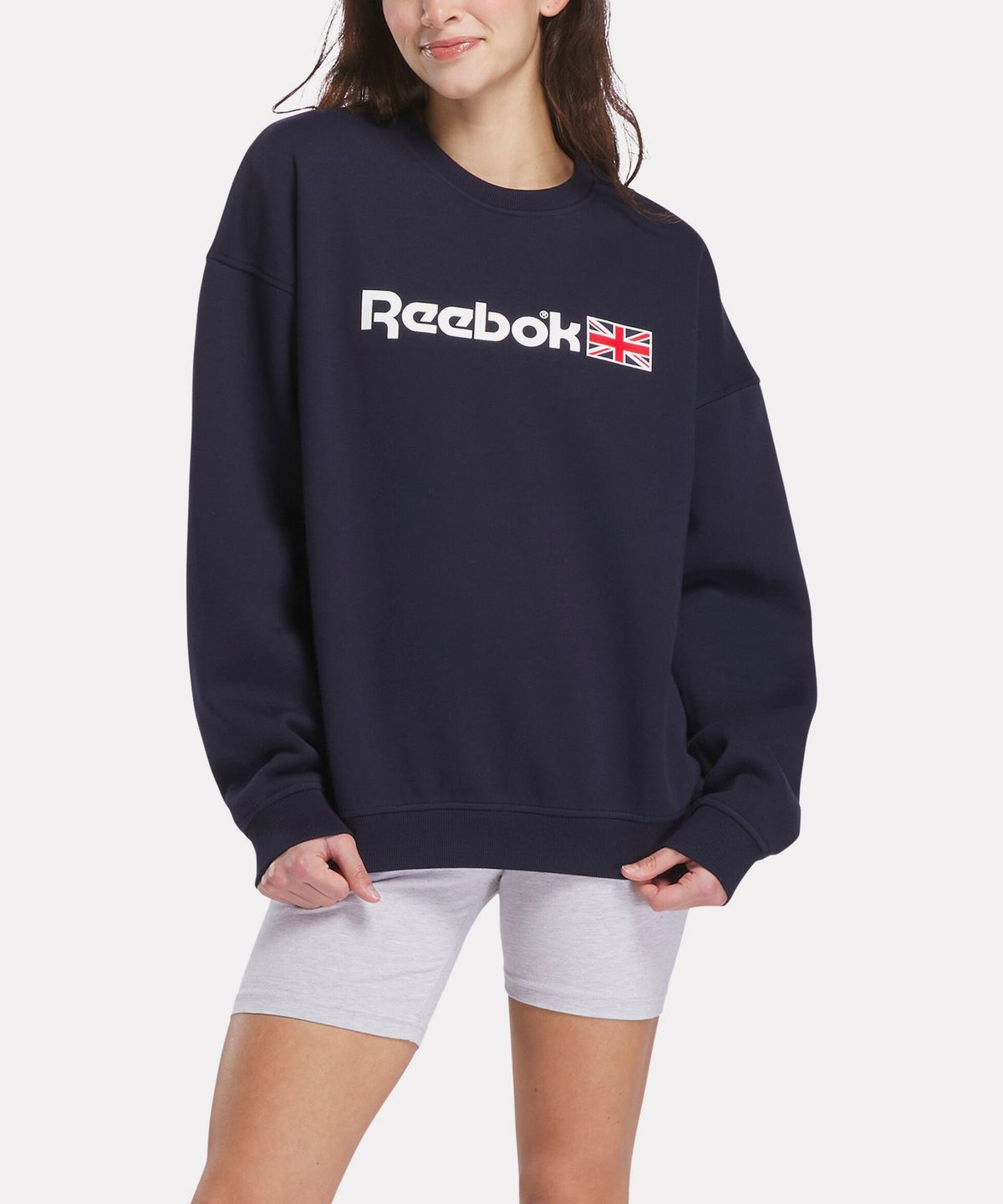 리복(REEBOK) 유니언잭 맨투맨 - 네이비