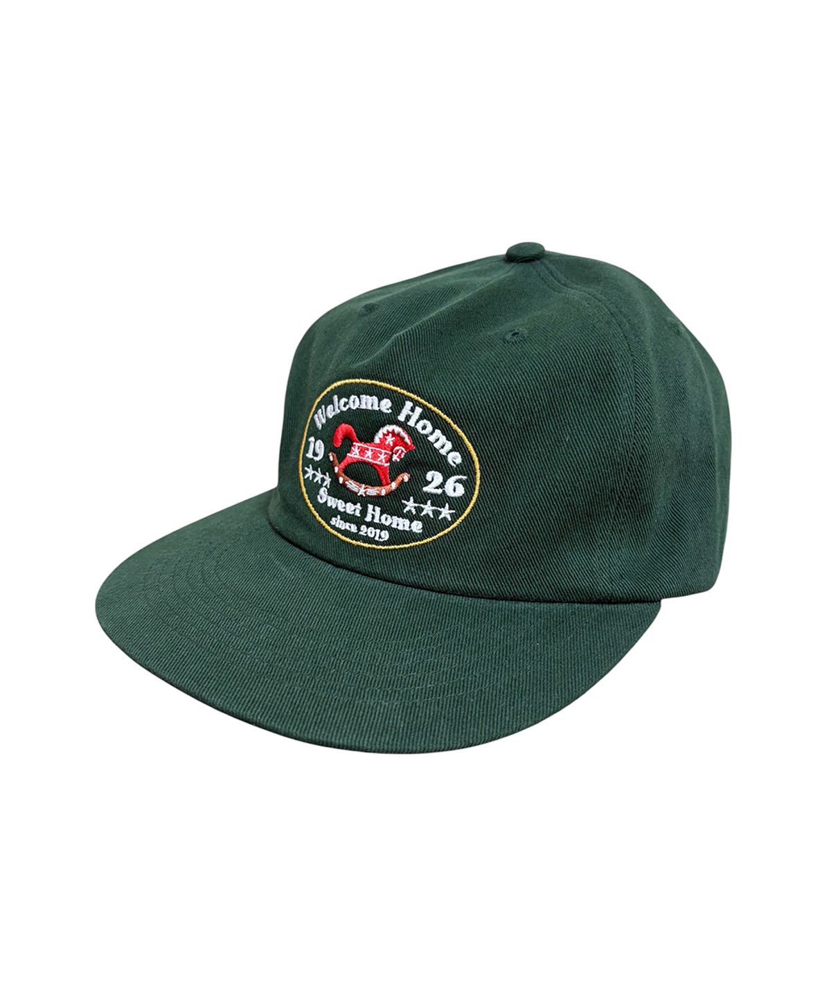 패슬(FASTLE) Red Horse 5Panel Washed Cap Green