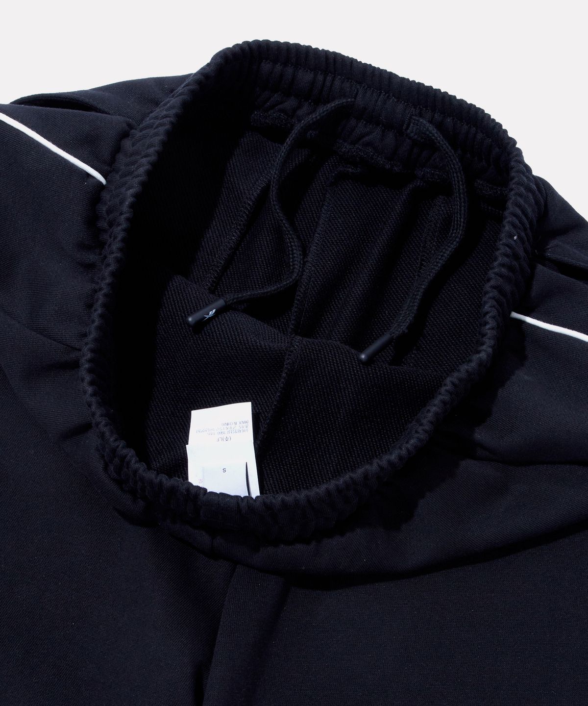 리복(REEBOK) 파이핑 와이드 스웨트 팬츠 (W) - 블랙