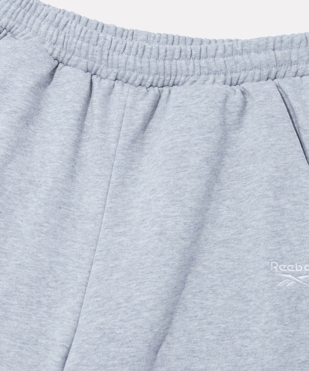 리복(REEBOK) 파이핑 와이드 스웨트 팬츠 (W) - 멜란지 그레이
