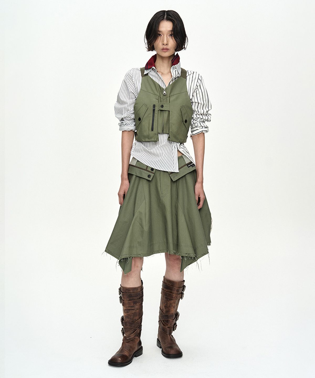 앤더슨벨(ADSB ANDERSSON BELL) SOME MIGHT SAY UTILITY VEST atb1571u(KHAKI)