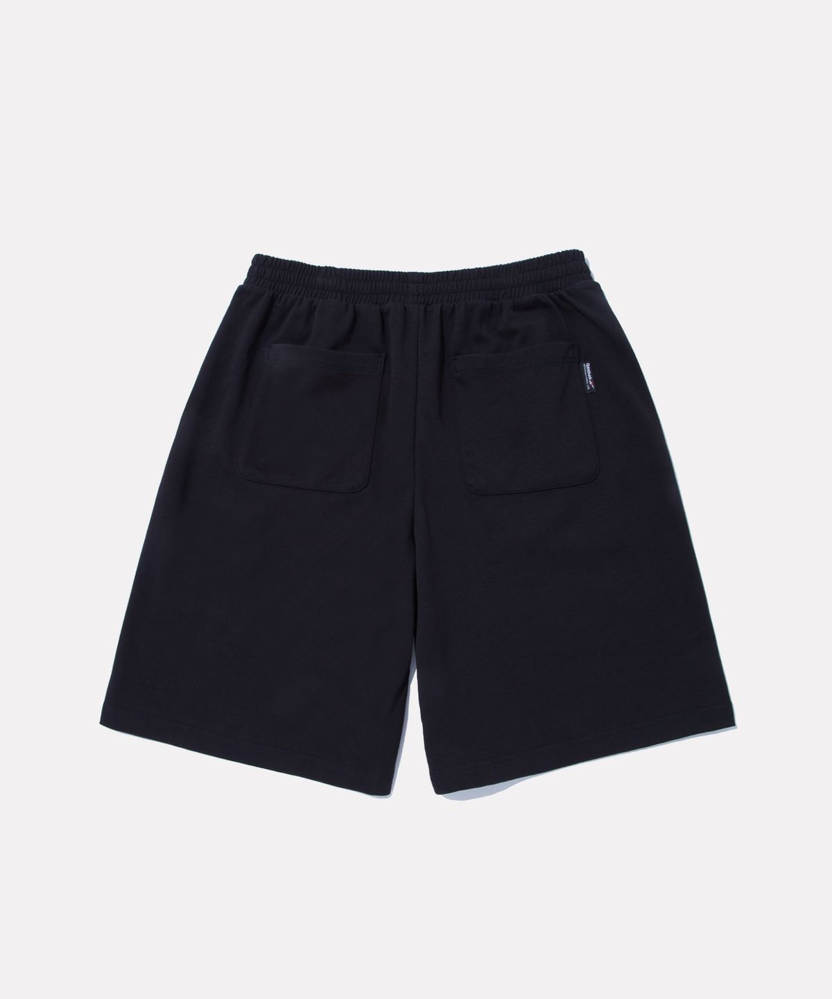 리복(REEBOK) 와이드 스웨트 버뮤다 - 블랙