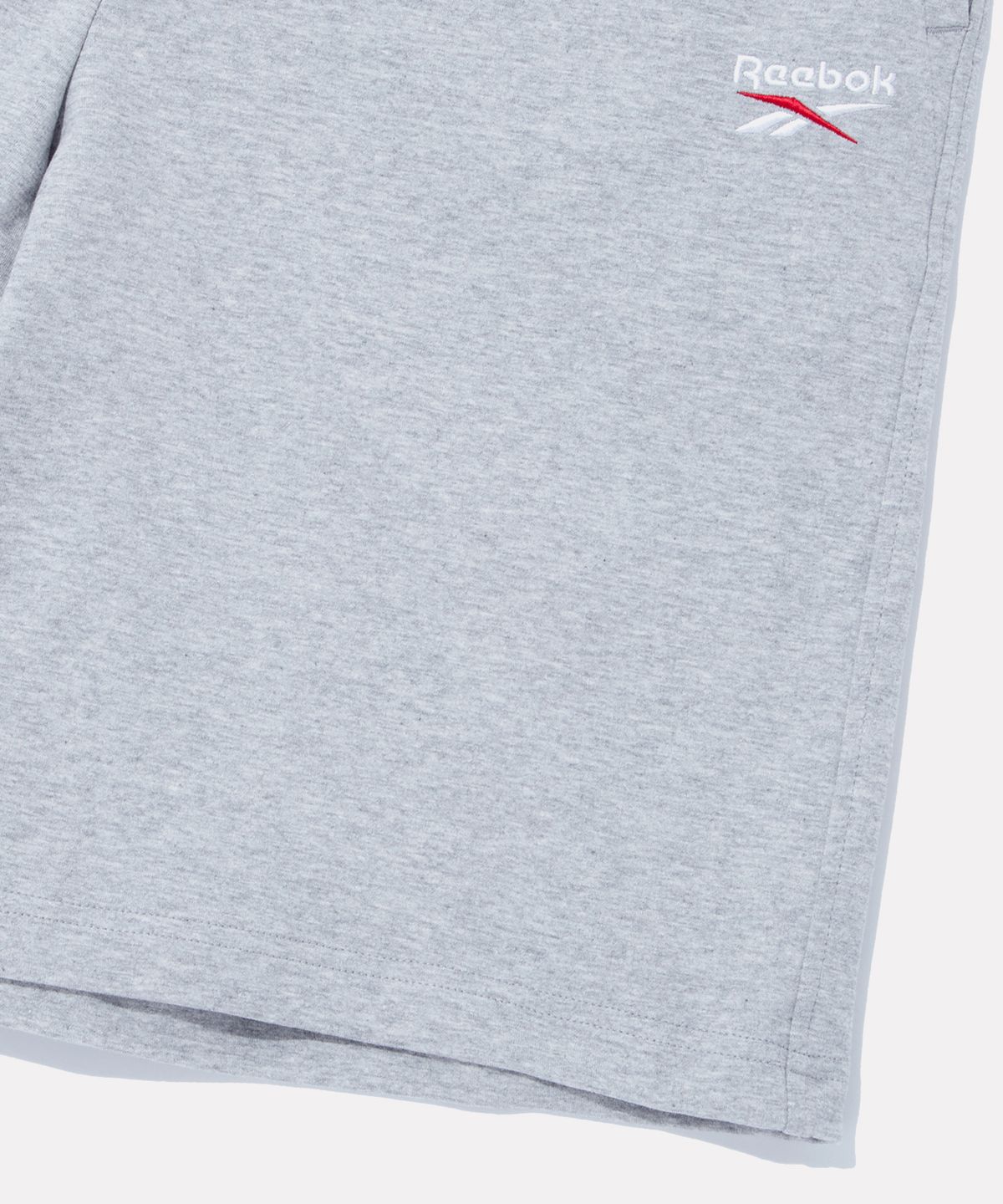 리복(REEBOK) 와이드 스웨트 버뮤다 - 멜란지 그레이
